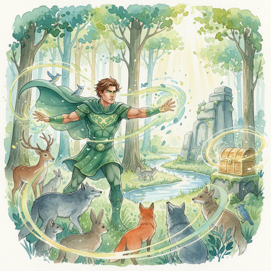 Después de asegurar al pajarito en un lugar seguro y cómodo, Leo se dirigió hacia las ardillas con u