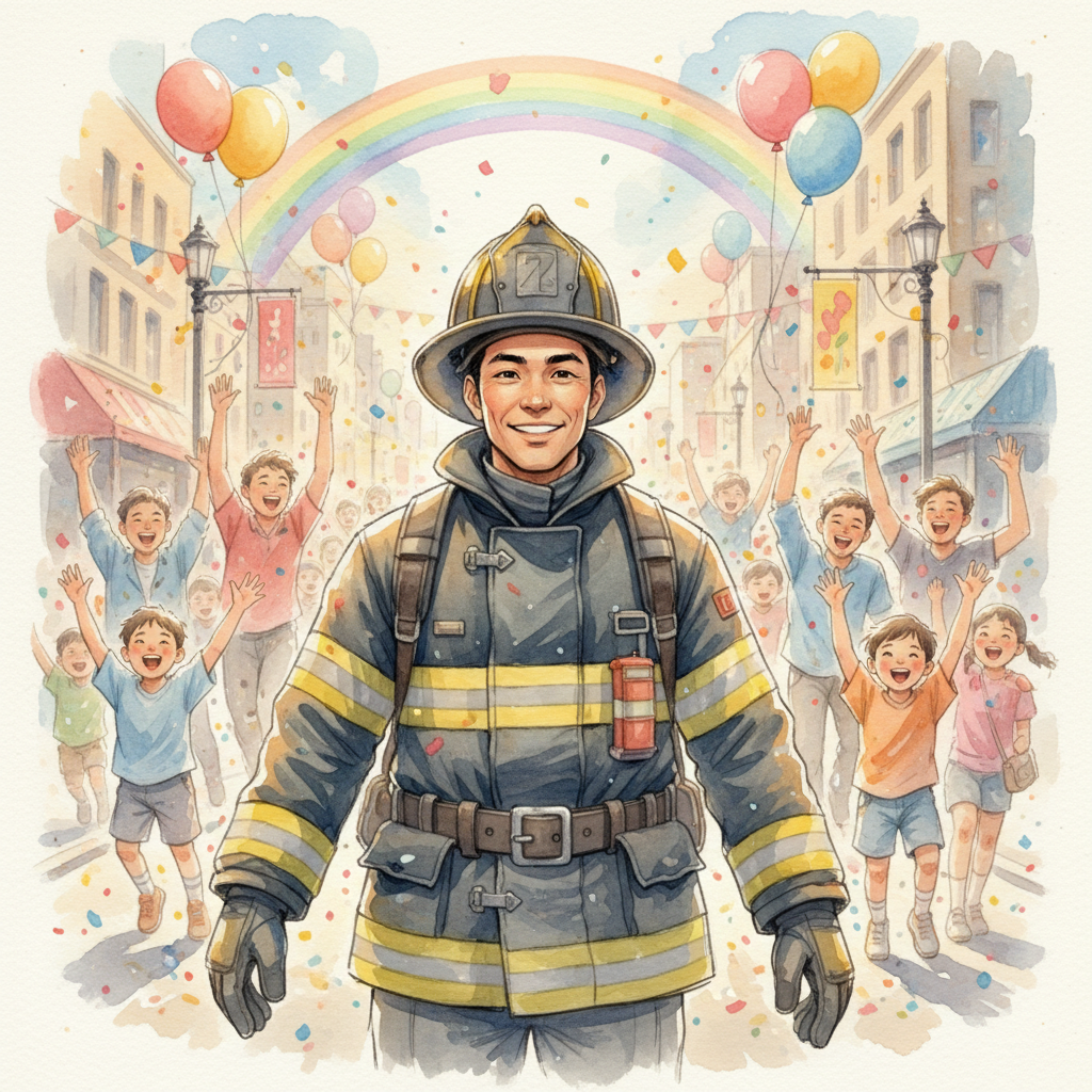 Los días siguientes fueron diferentes en la estación de bomberos. Alex seguía siendo el bombero dedi