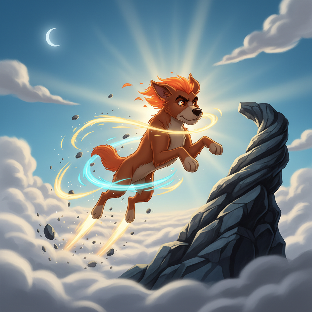 Los días siguientes estuvieron llenos de descubrimientos y risas. Luna, con Chispa corriendo a su la