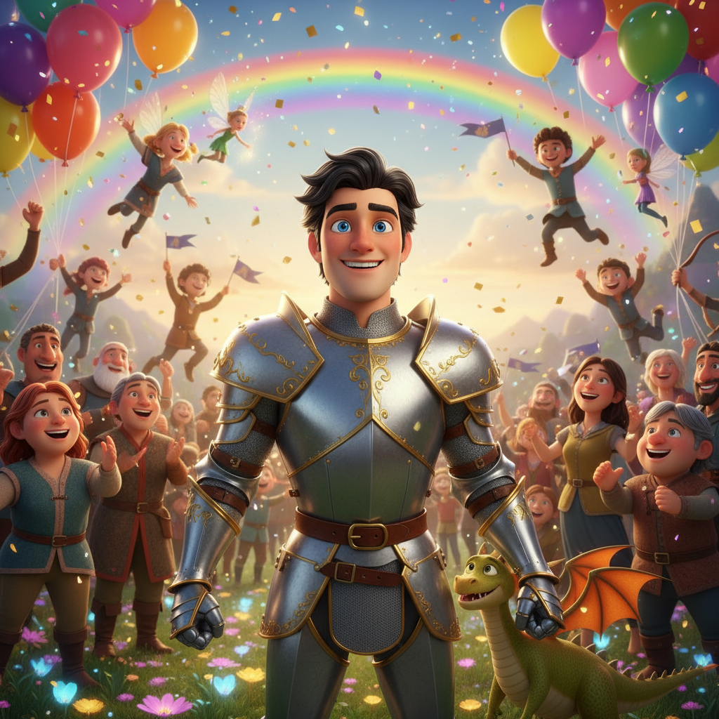 Grimfang lanzó rayos de energía oscura hacia Oracio, pero el niño, usando su increíble super fuerza,