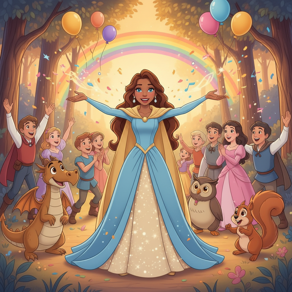 Con los hombres huyendo y la fuente de contaminación desaparecida, Tiana regresó al Gran Árbol de la