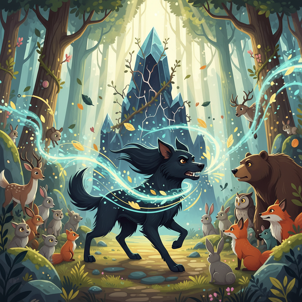 Un día soleado, mientras paseaba cerca del bosque, Alma y Coca escuchó un llanto desconsolado. Sigui