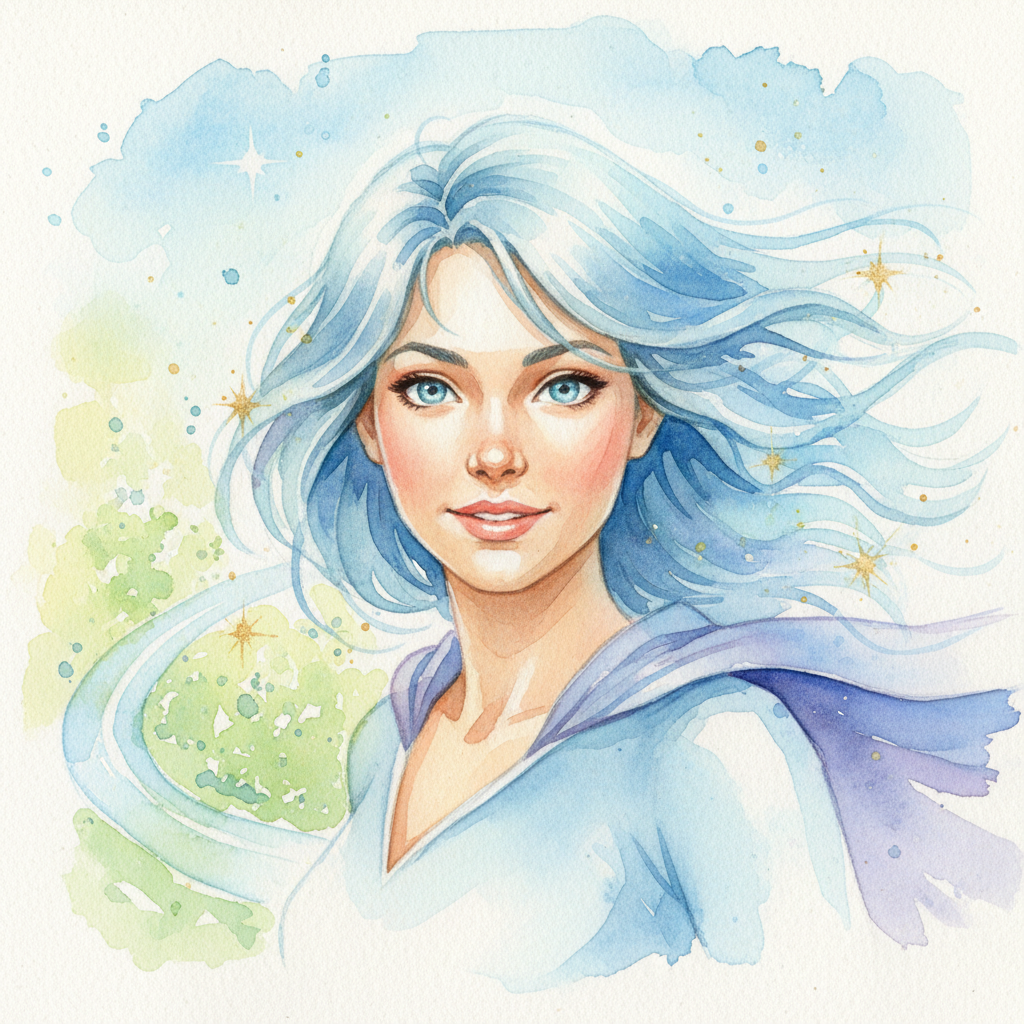 En el vibrante pueblo de Villa Colorín vivía una niña extraordinaria llamada Caprucita Azul. No era