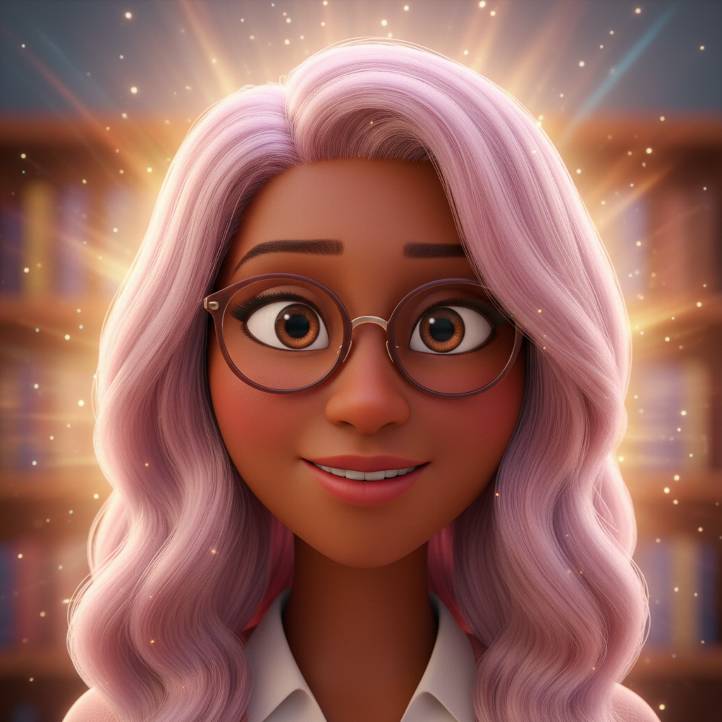 En el corazón de Ciudad Floresta, vivía una maestra muy especial llamada Emy. Su cabello, de un vibr