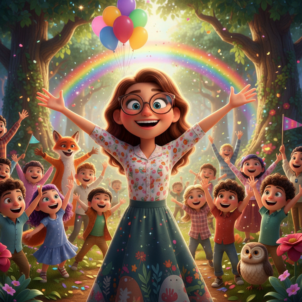 A medida que el trabajo avanzaba, una leve luz comenzó a brotar del tronco del Guardián. Sus hojas s