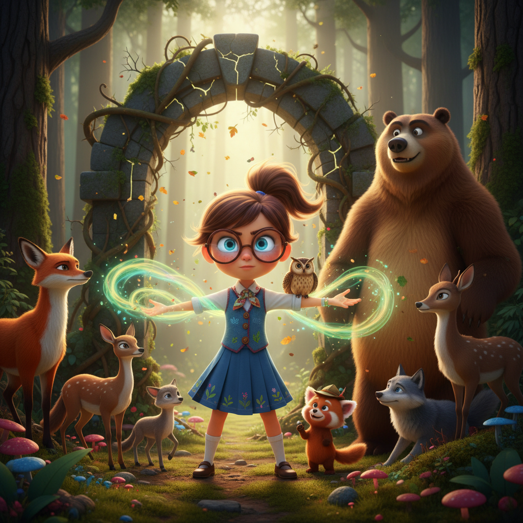 Al acercarse al Guardián del Bosque, Odalis escuchó su débil voz que apenas era un susurro entre las