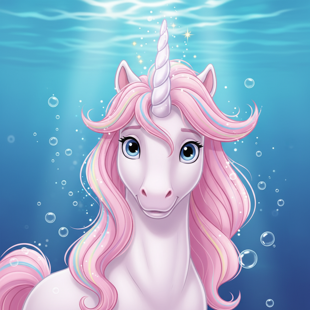 Rosita Fresita era un unicornio muy especial con un pelaje tan rosado como las flores de fresa y uno