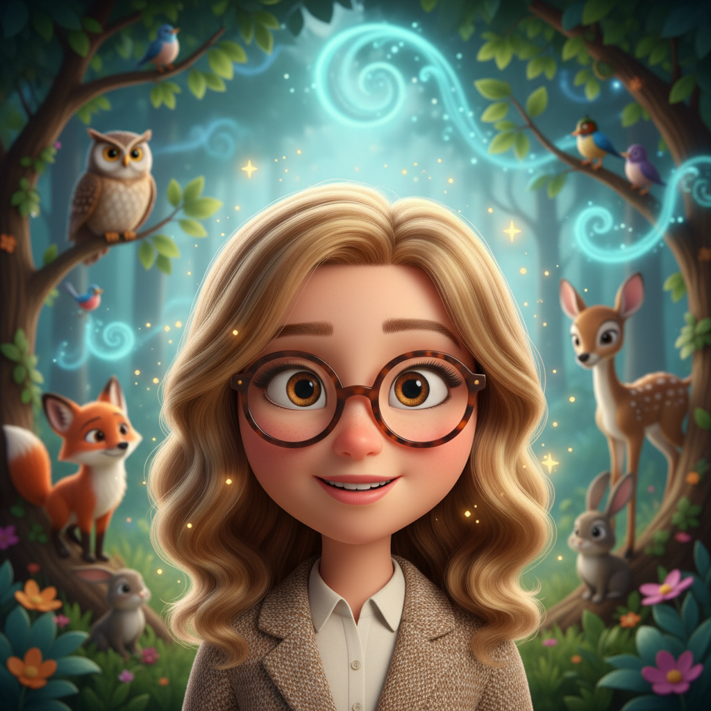 En un pequeño pueblo rodeado de exuberantes bosques y prados soleados, vivía una niña llamada Emma.