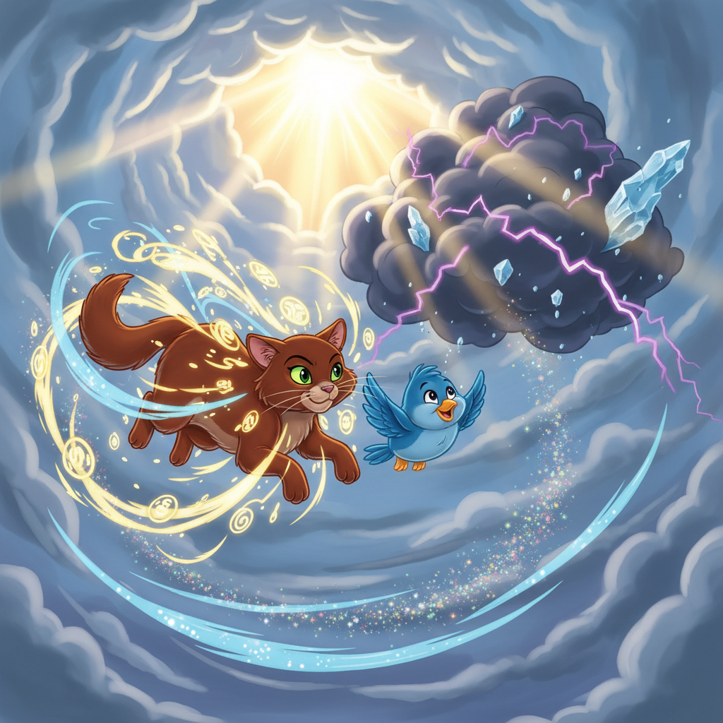 Un día soleado, mientras Venus sobrevolaba el prado cercano, escuchó un murmullo de angustia proveni