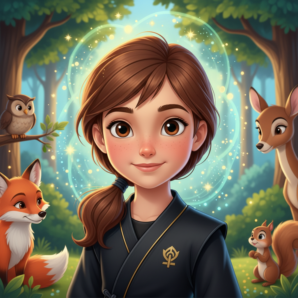 En un pequeño pueblo anidado al borde de un bosque antiguo y misterioso, vivía una niña llamada Alej