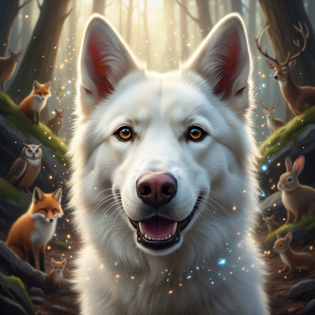 En un pequeño y acogedor pueblo rodeado de verdes colinas vivía un perrito llamado Diamante. Diamant