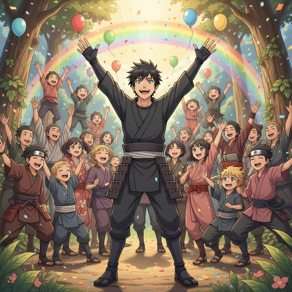 Cuando el último rastro de la criatura de la oscuridad se desvaneció, el claro se llenó de una luz r