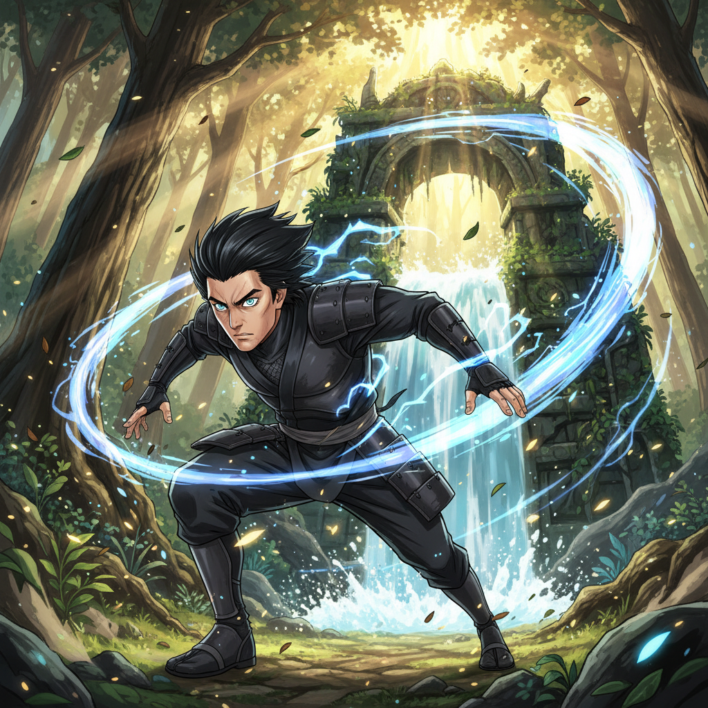 La criatura de la oscuridad se giró al sentir la presencia de Unax, sus vacíos ojos fijos en el intr