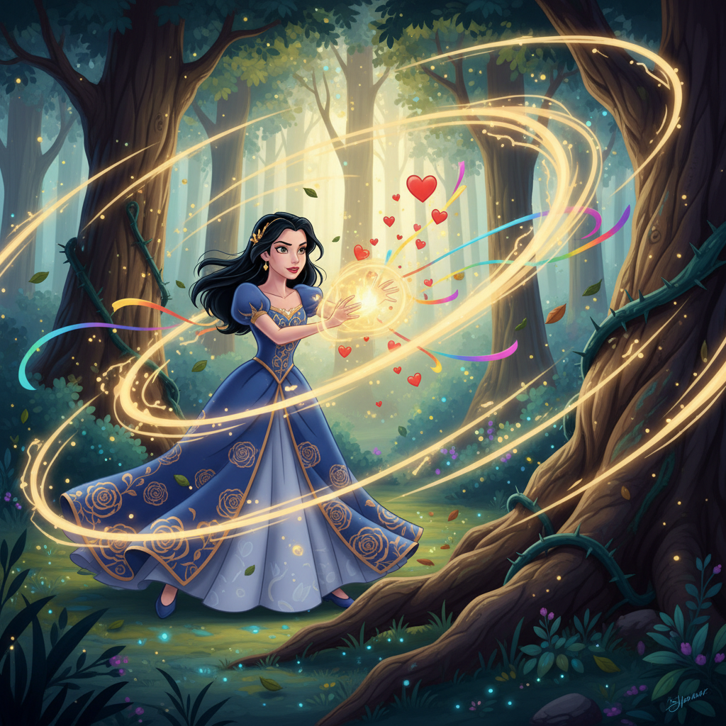 El viaje de Ariela hacia la Montaña Susurrante no fue fácil. El camino estaba lleno de senderos esca