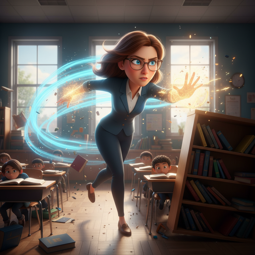 Con el dispositivo reprogramado y los relojes de la escuela funcionando de nuevo a un ritmo normal, 