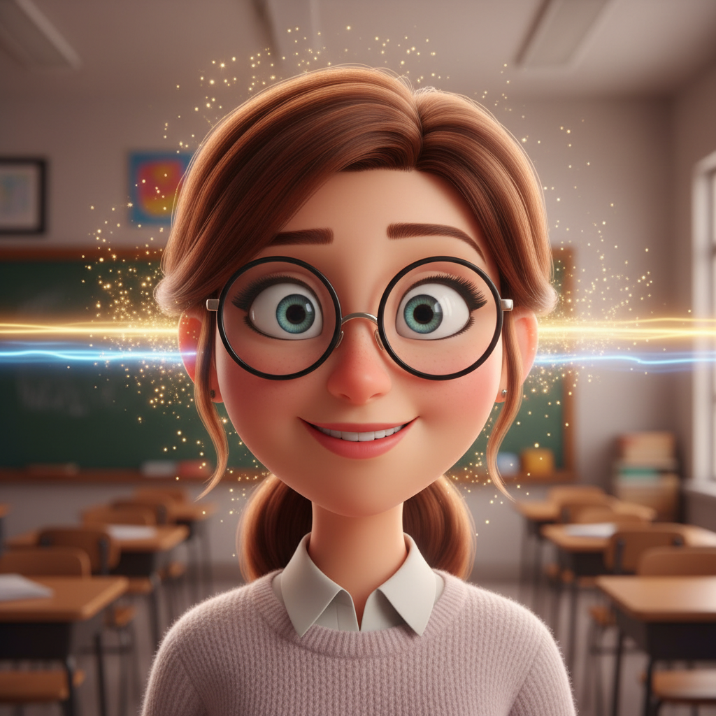 En el pequeño y soleado pueblo de Villa Esperanza, vivía una maestra muy especial llamada Elena. Mae