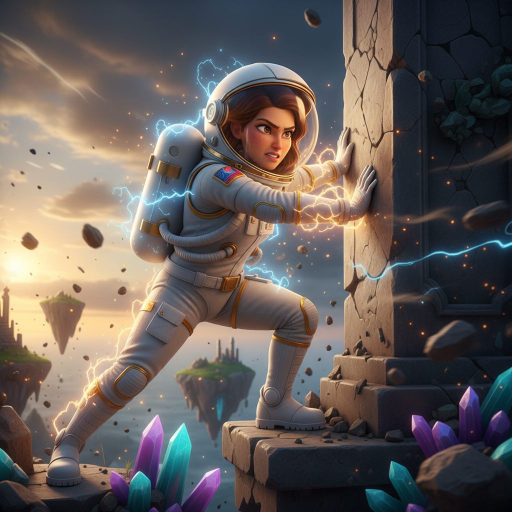 Al aterrizar, Caro descubrió que el Planeta Xylos era aún más increíble de lo que imaginaba. Los árb