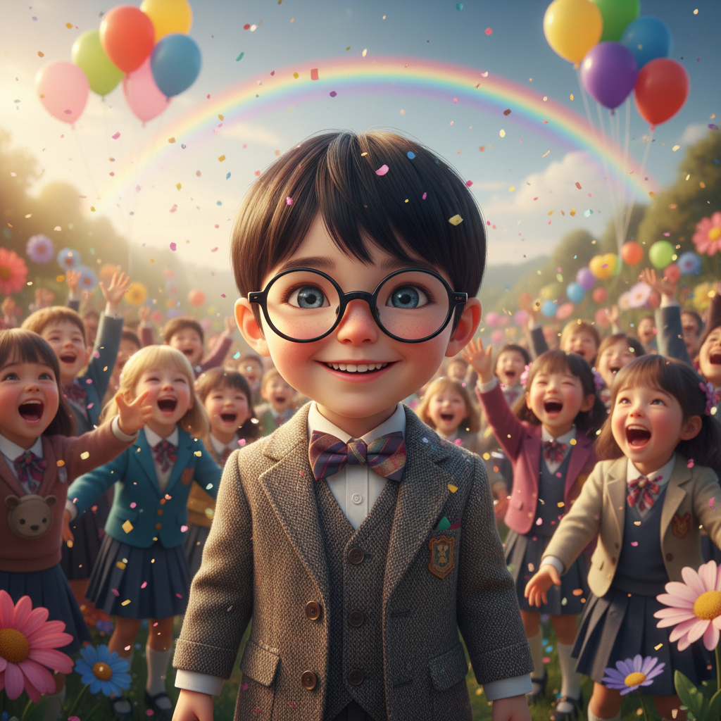 Un día, un viento huracanado azotó Villa Colorín. Las ramas de los árboles bailaban salvajemente, y 