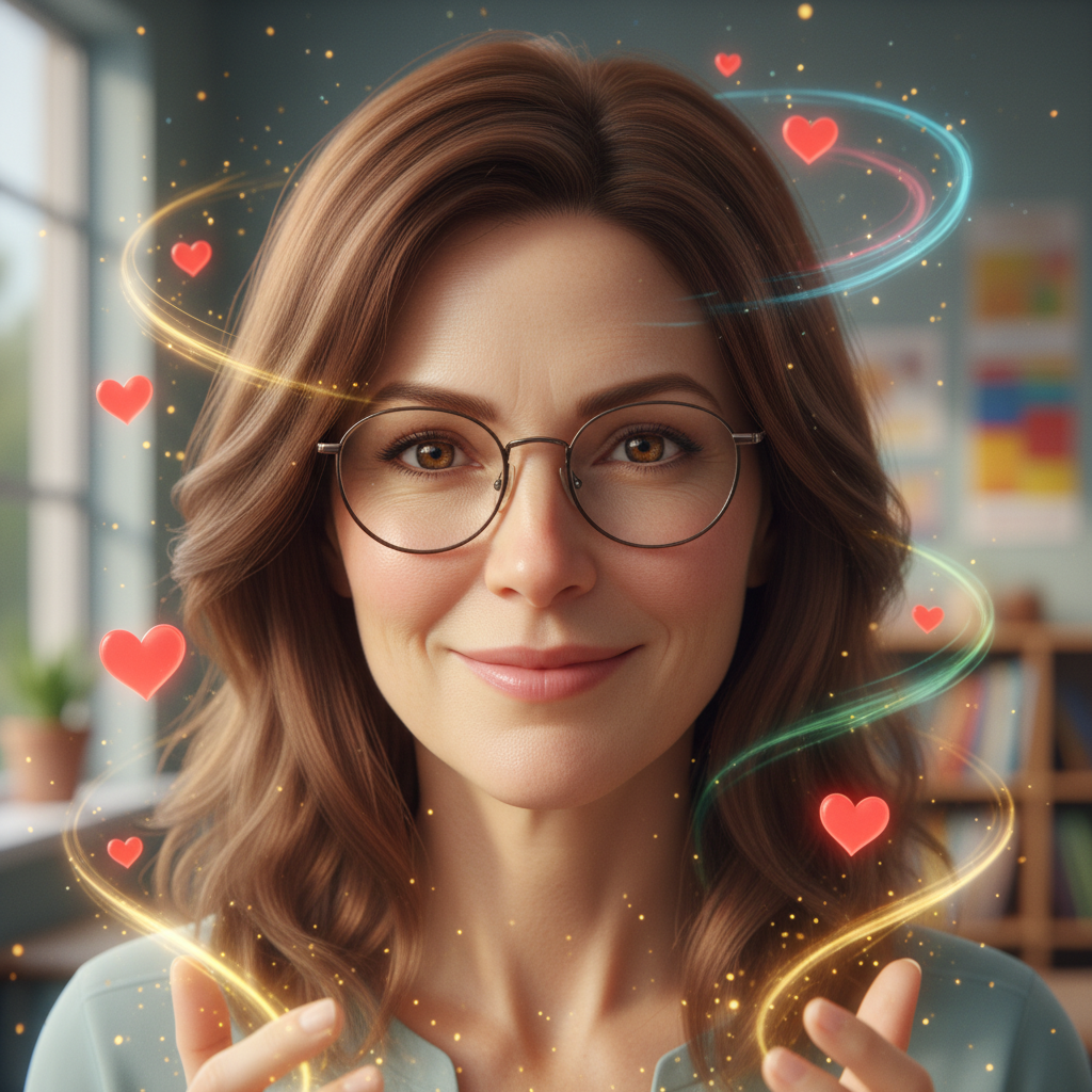 En un pequeño pueblo rodeado de colinas verdes y arroyos cantarines, vivía una maestra muy especial 