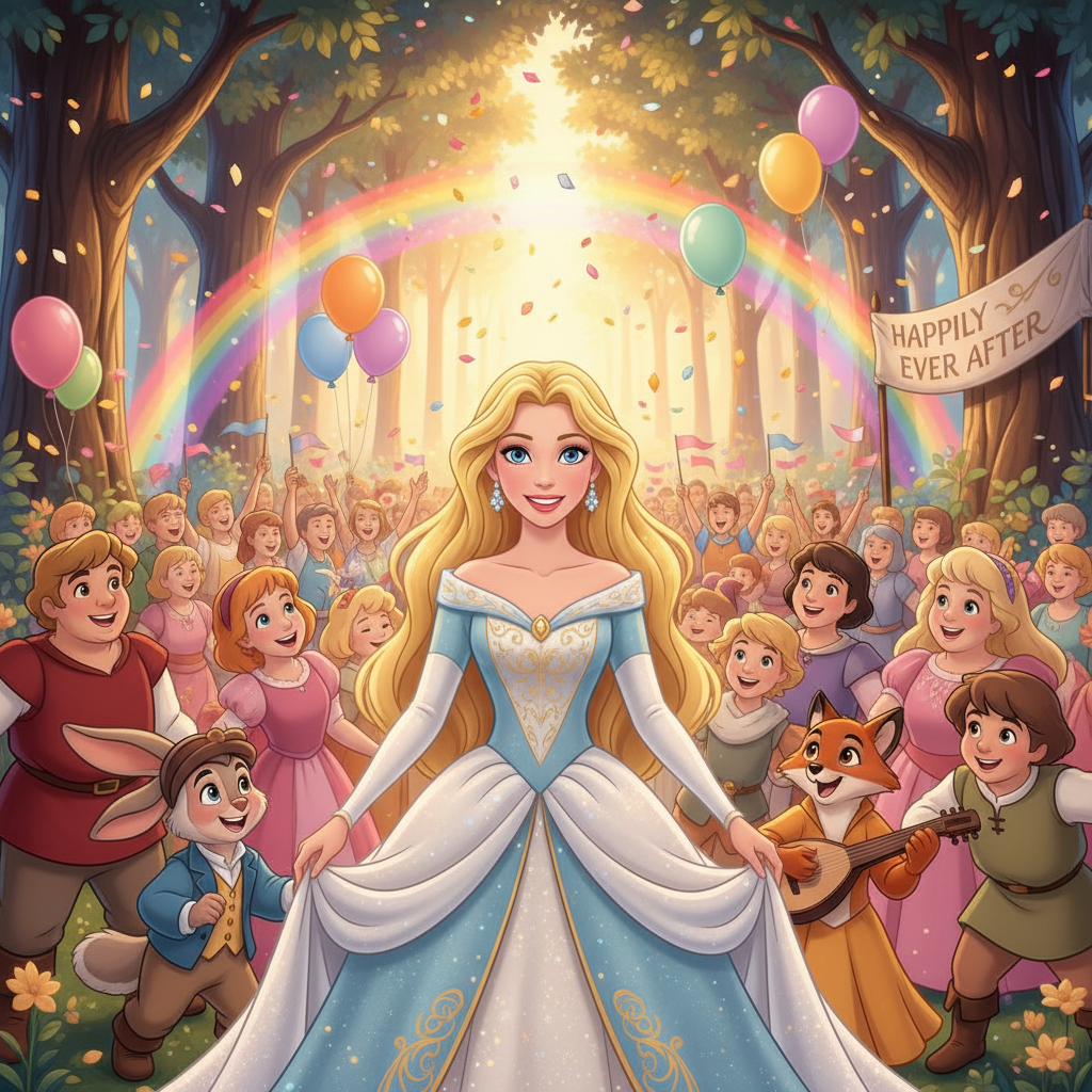 Merlia reunió a sus amigos animales. "Roble", dijo con voz firme, "necesito tu fuerza. Si te empujas