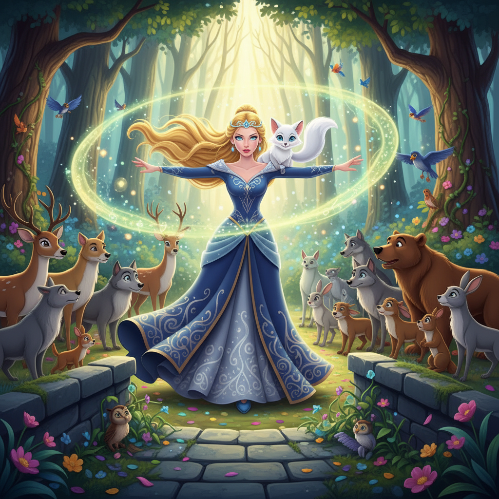 Al adentrarse en el Bosque Susurrante, Merlia sintió cómo el ambiente se volvía más sombrío. Los árb