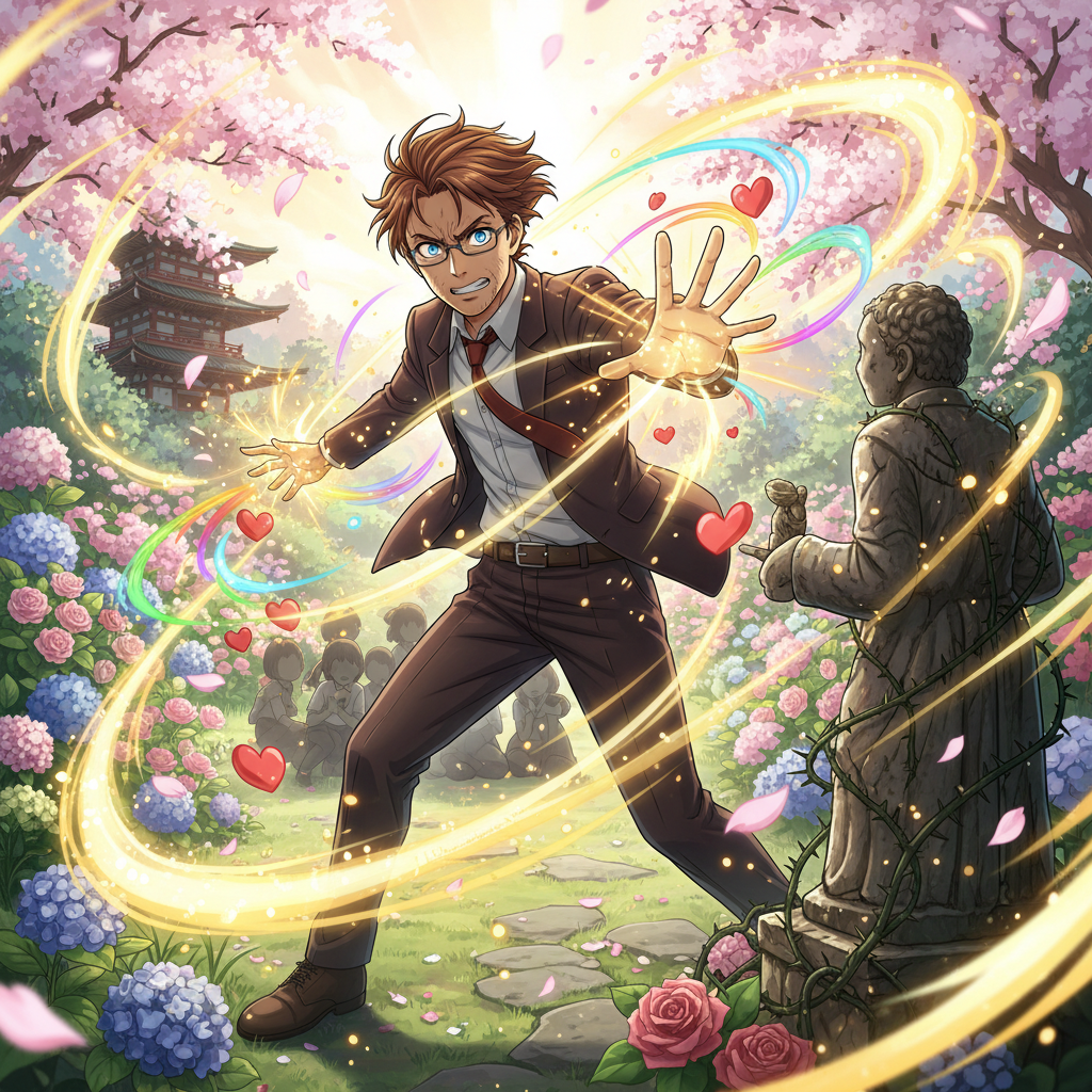 Un día, una sequía azotó al pueblo. Los ríos se secaron, la tierra se agrietó y el jardín de la escu