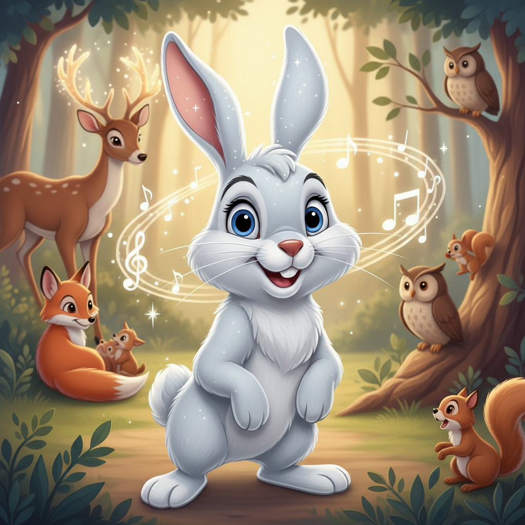 En el corazón del Bosque Susurrante, vivía un conejito llamado Max. Max no era un conejo común y cor