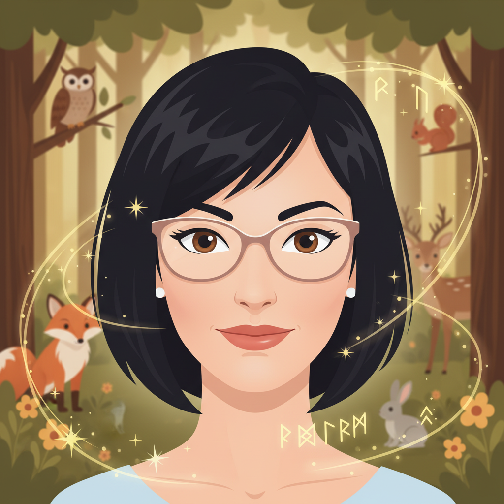 Luna era una maestra muy especial. Tenía el cabello tan negro como la noche, ojos color chocolate y 