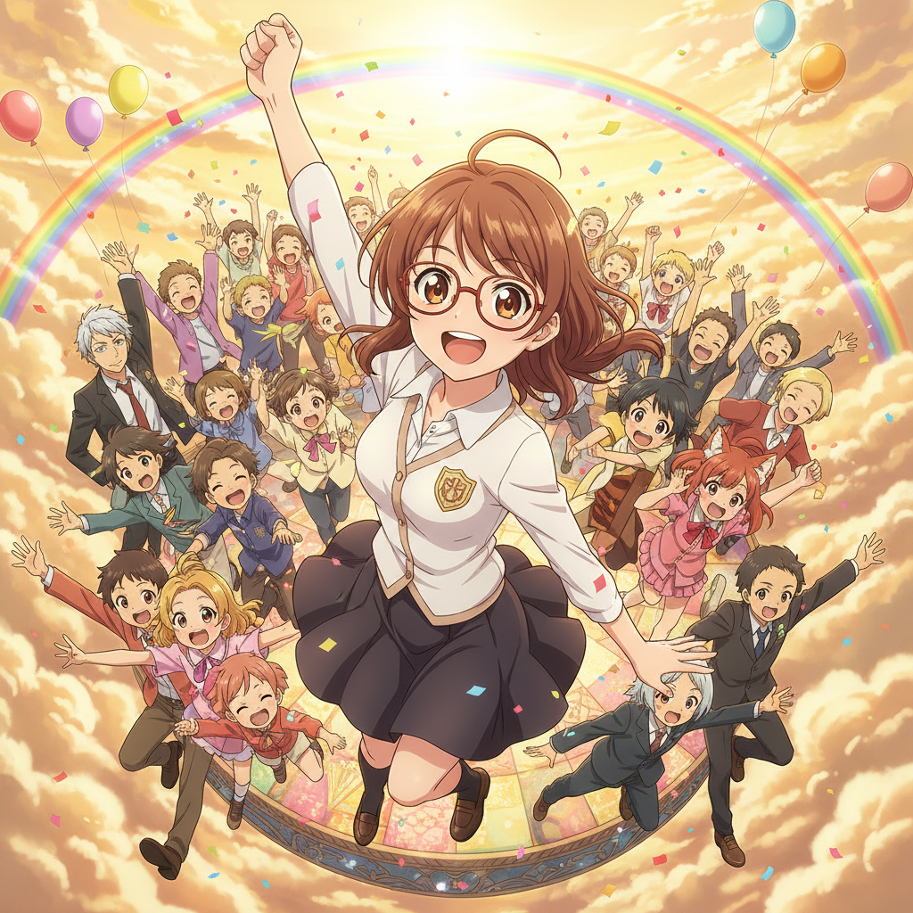 Animado por las palabras de Luna, el espíritu de estrella fugaz sintió un renacer. "Tienes razón", d