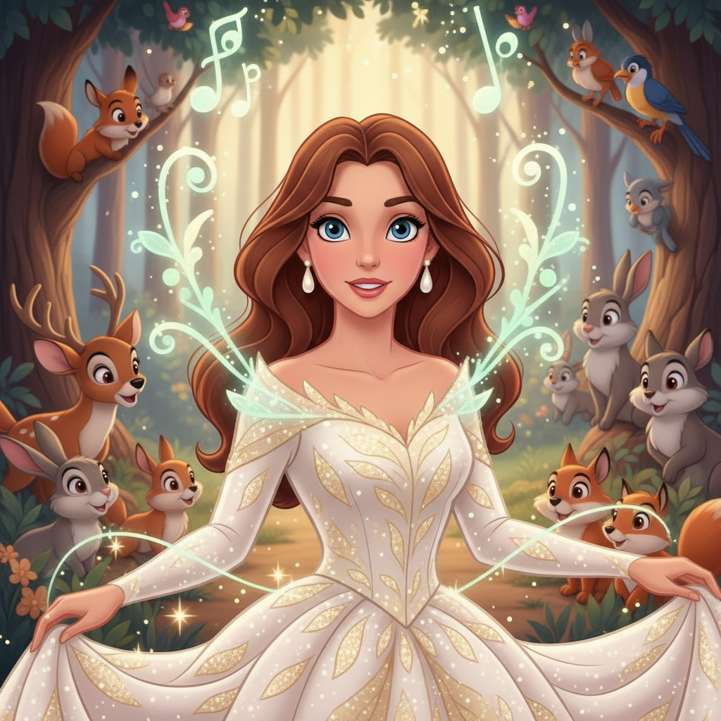 En el reino de Cristalina, donde los ríos cantaban melodías y las montañas besaban las nubes, vivía