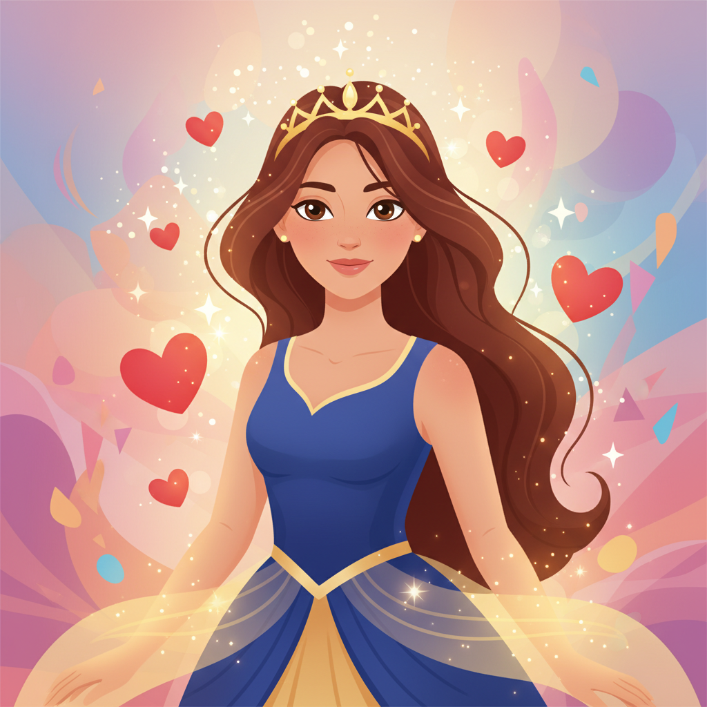 En el reino de Cristalina, vivía la princesa Mon, conocida no solo por su amabilidad sino también po