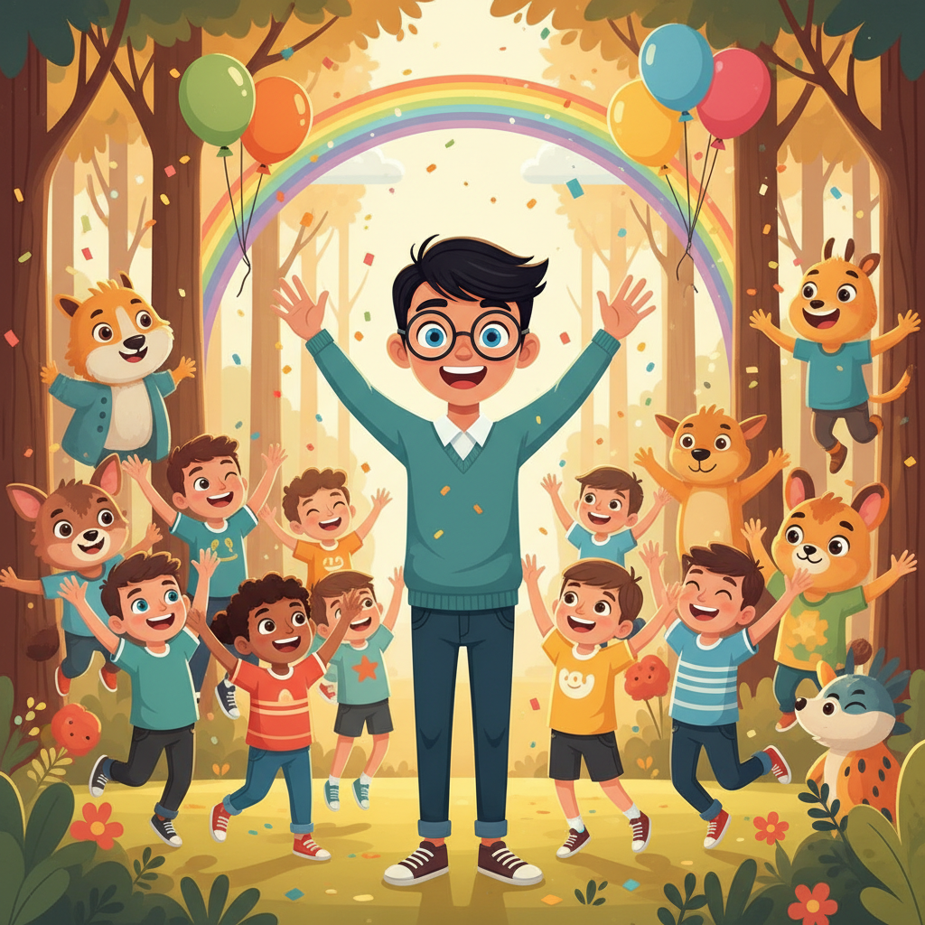 Un día, una niebla extraña y oscura comenzó a cernirse sobre el bosque. A diferencia de la niebla ma