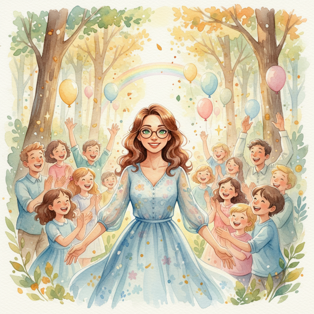 Con la energía devuelta, el espíritu del bosque recuperó su brillo radiante, y la quietud se disipó