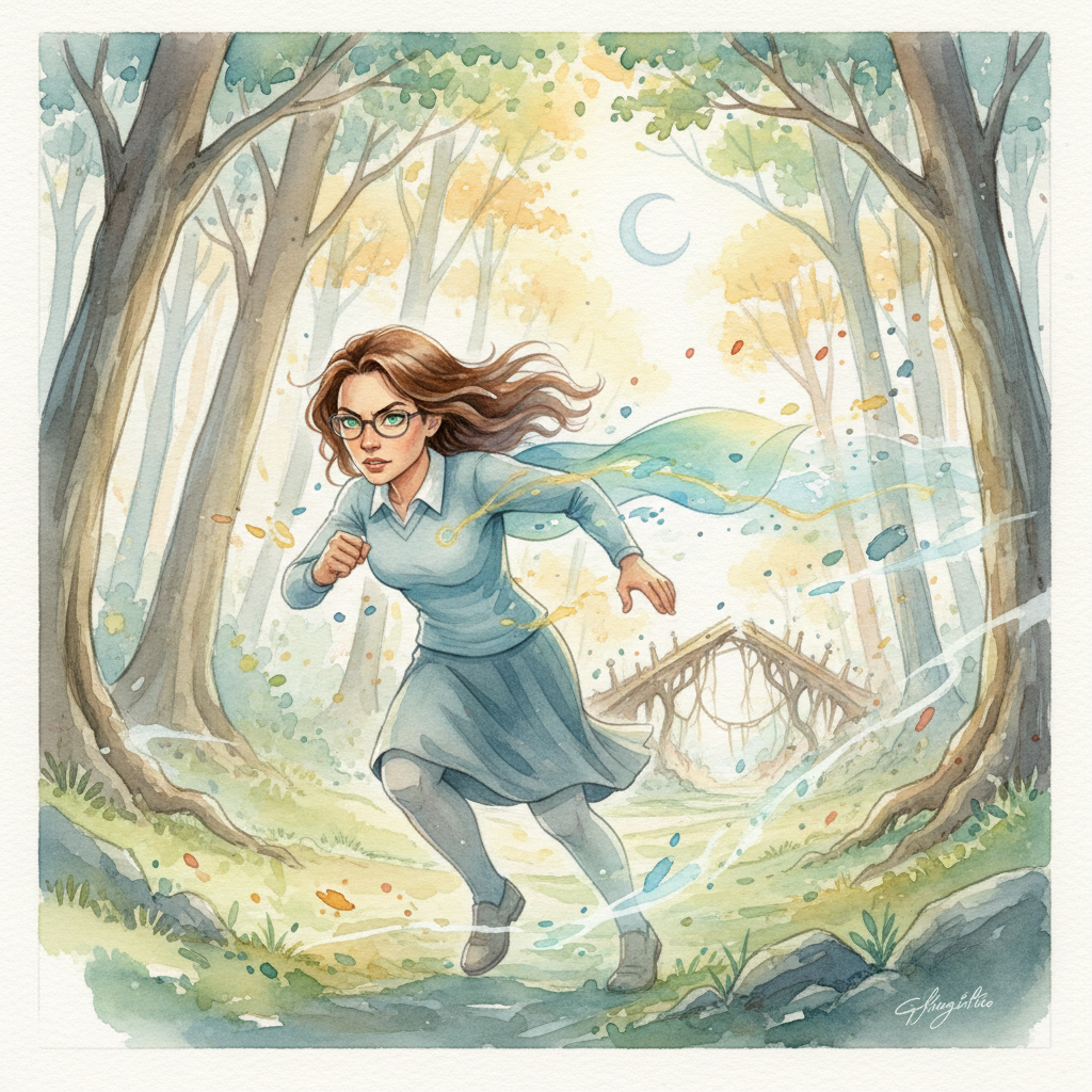 El espíritu del bosque, con su luz menguante, compartió con Luna que los duendes, al ser criaturas q