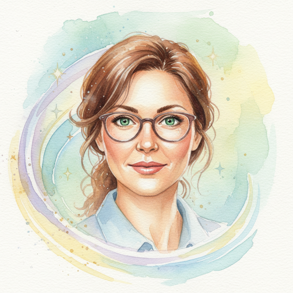 En el corazón de Villa Esperanza vivía Luna, una maestra cuyo cabello castaño y ojos verdes brillaba