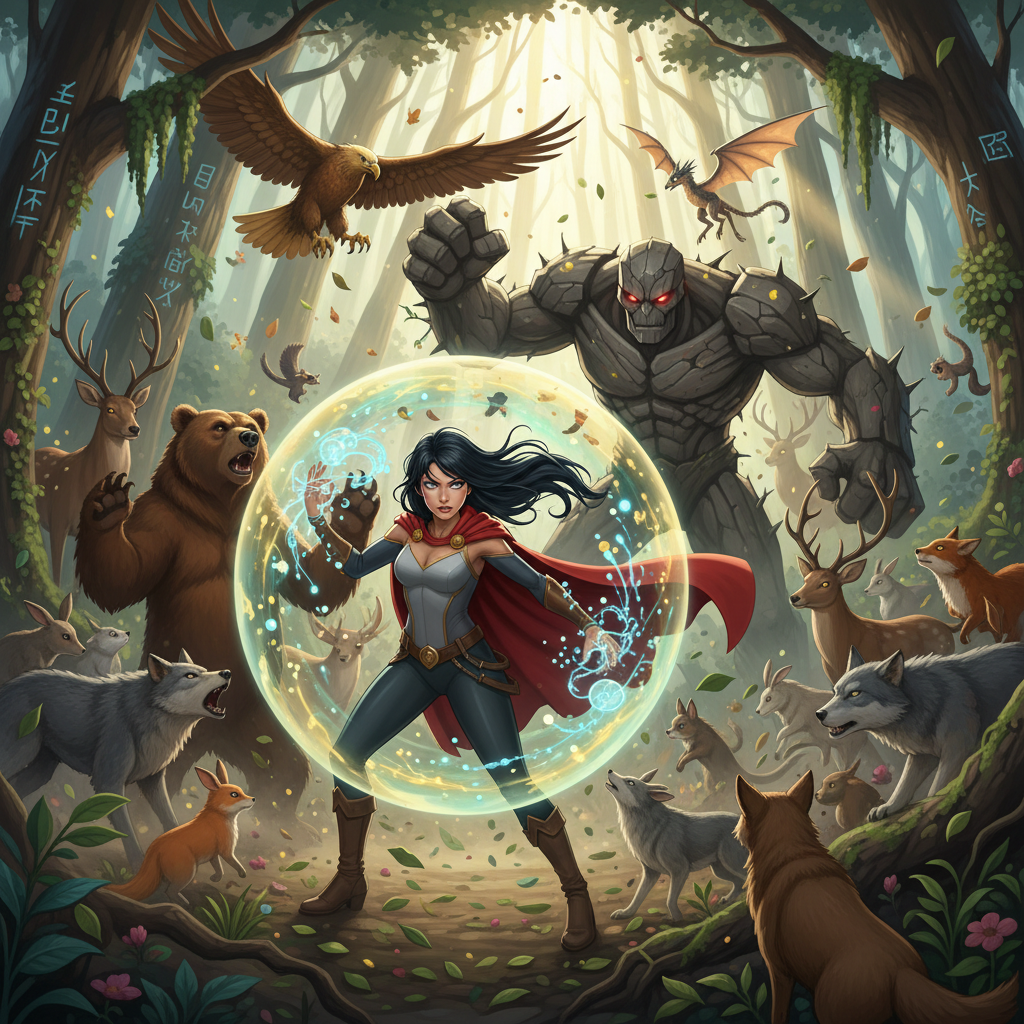 Al llegar al roble milenario, María quedó asombrada por su tamaño y majestuosidad, a pesar de su est