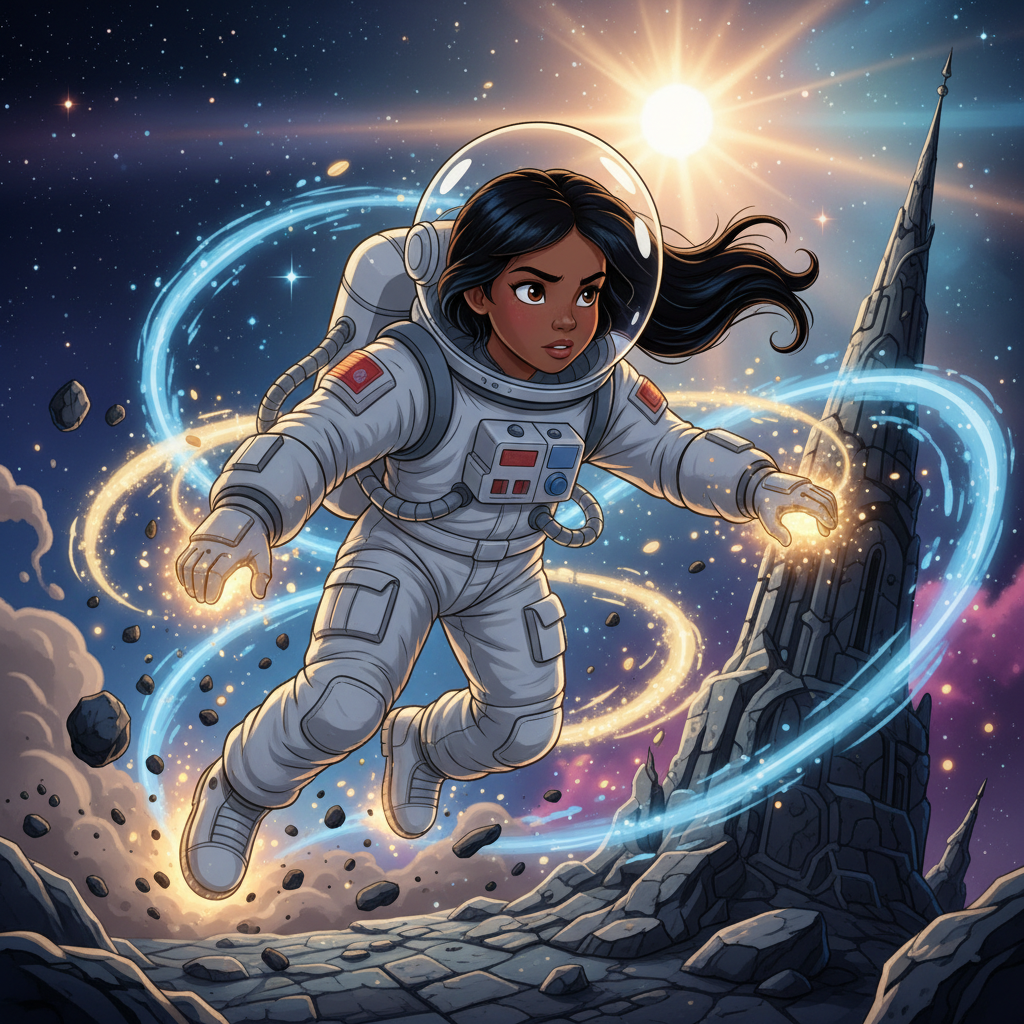 La estrella fugaz, que se presentó como "Chispita", explicó que se había alejado demasiado de su cam