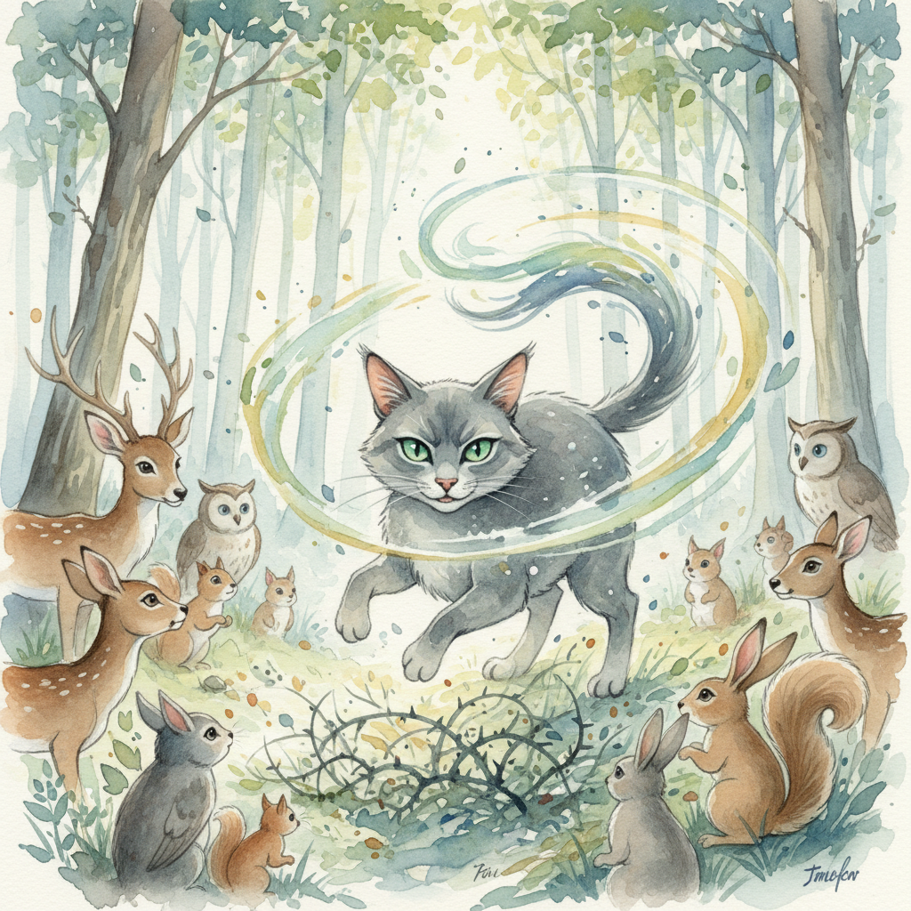 Una tarde, mientras exploraba cerca de las colinas, Marina escuchó un llanto desconsolado. Siguió el