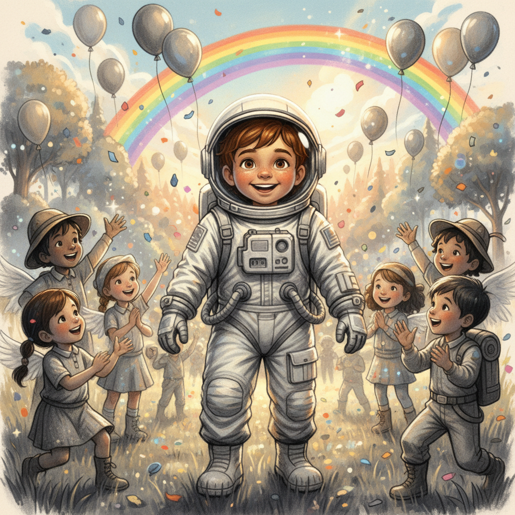 De vuelta en su habitación, Omar guardó su amuleto brillante en una caja especial junto a sus maquet