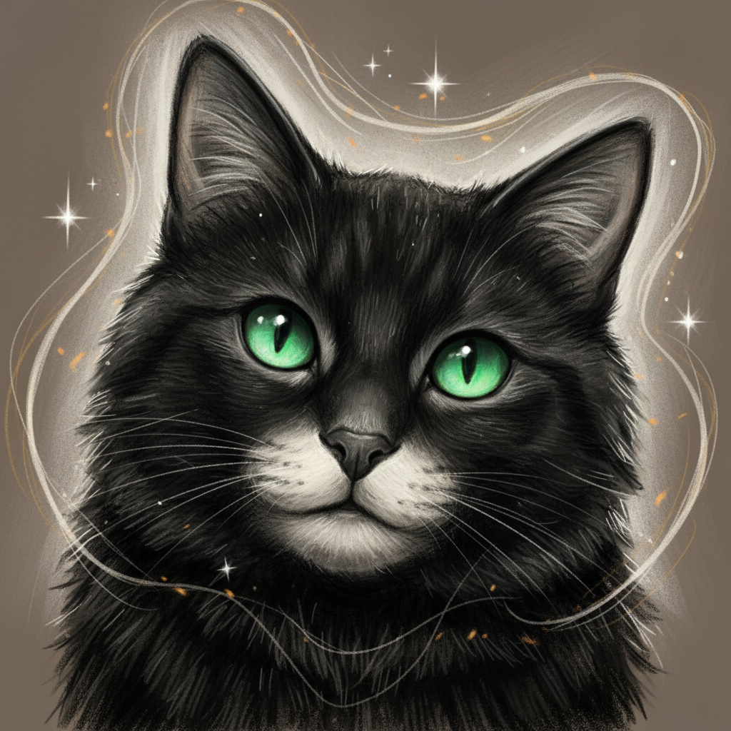 En la tranquila y soleada ciudad de Villa Pelusa, vivía un gatito negro de ojos verdes llamado Gato.