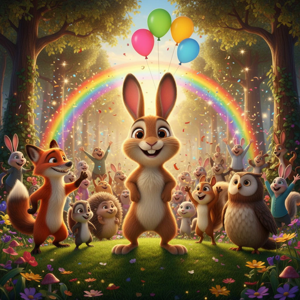 Con el corazón lleno de esperanza, Máximo guió al pajarito hacia el viejo roble. Mientras se acercab