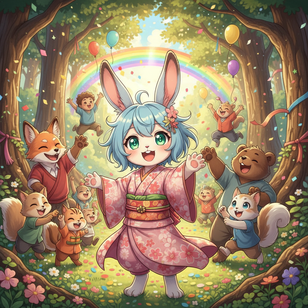 Siguiendo las indicaciones de sus amigos animales, Lola emprendió un viaje hacia las imponentes mont