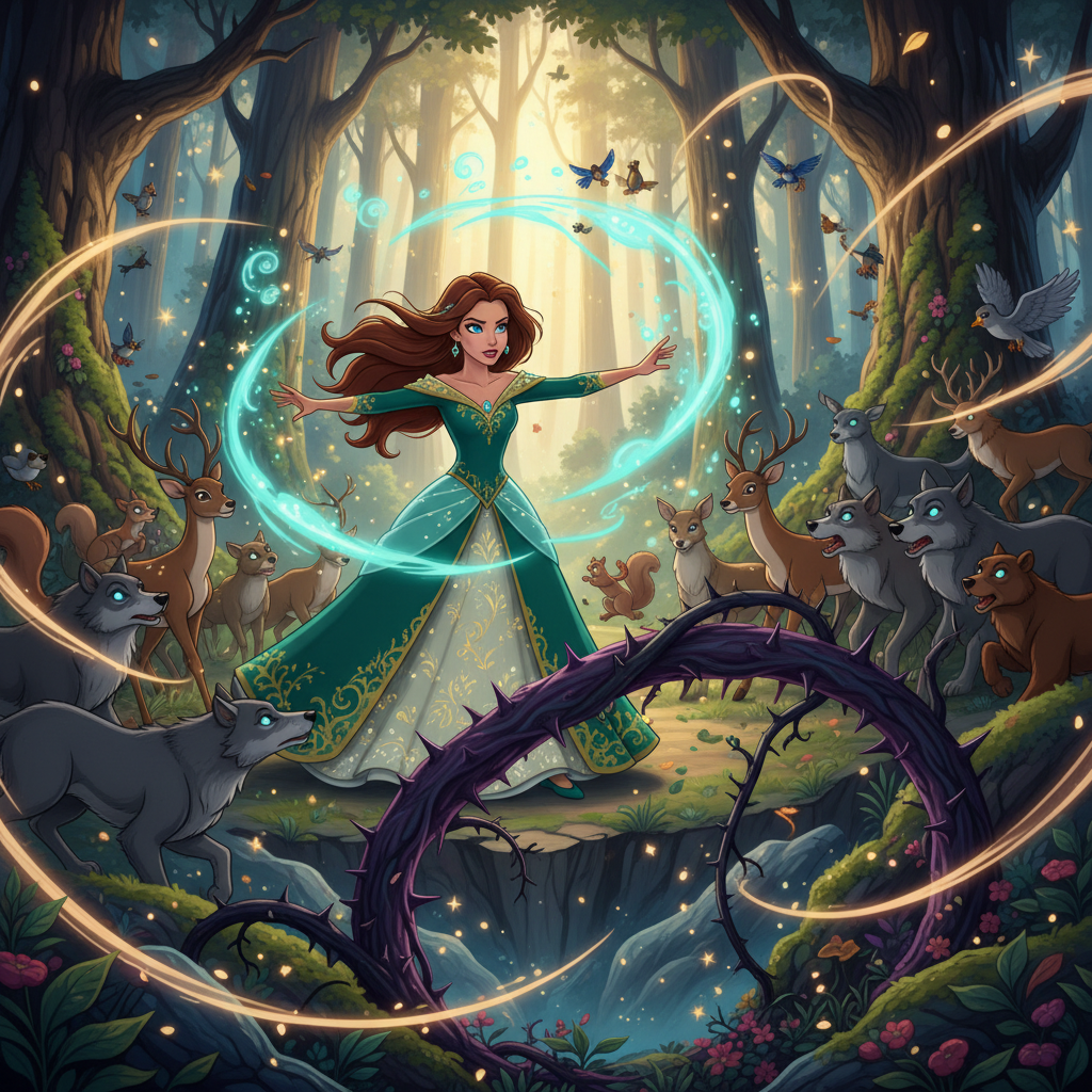 Un día, una sombra de preocupación se cernió sobre Lúmina. Las cosechas empezaron a marchitarse, los