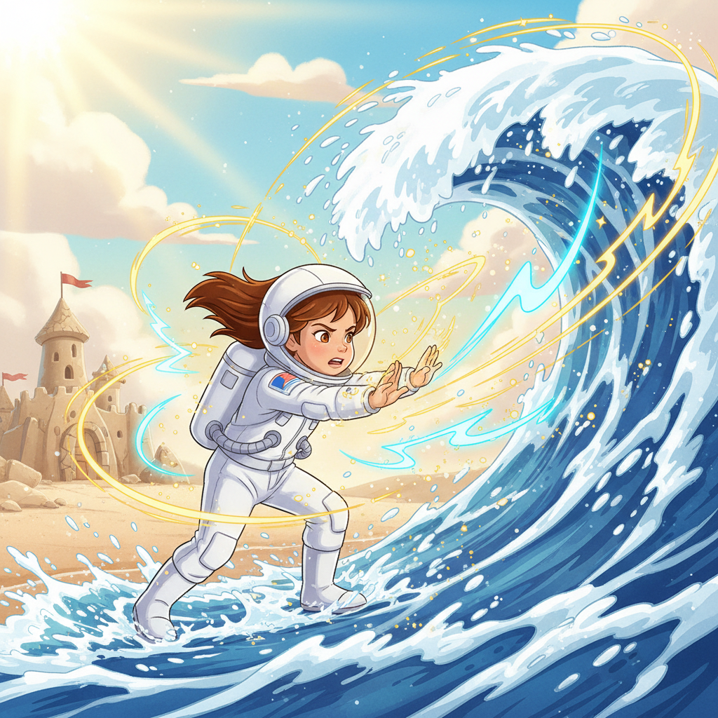 La primera tarea de Triana era recolectar muestras. Tomó su kit de herramientas y salió de la nave. 