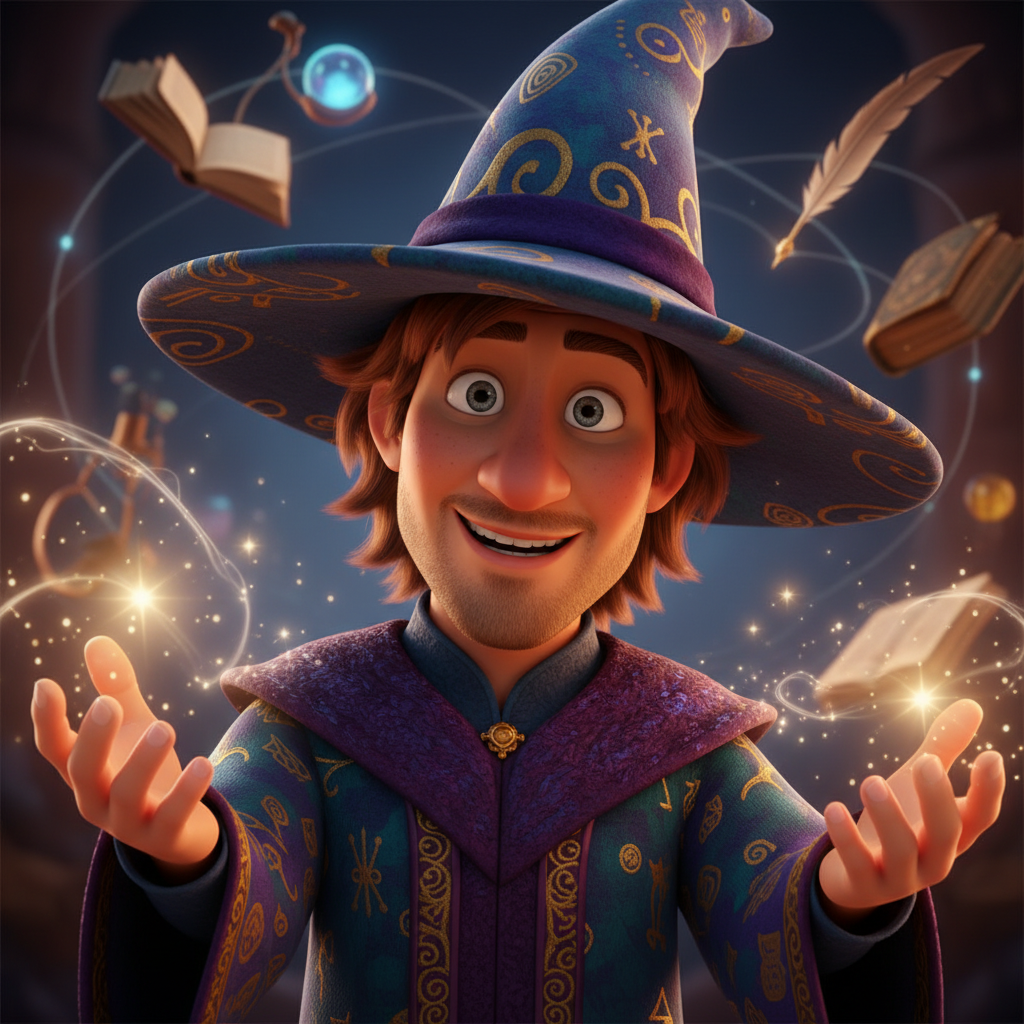 En un valle escondido, donde los ríos cantaban melodías antiguas y las flores brillaban con luz prop