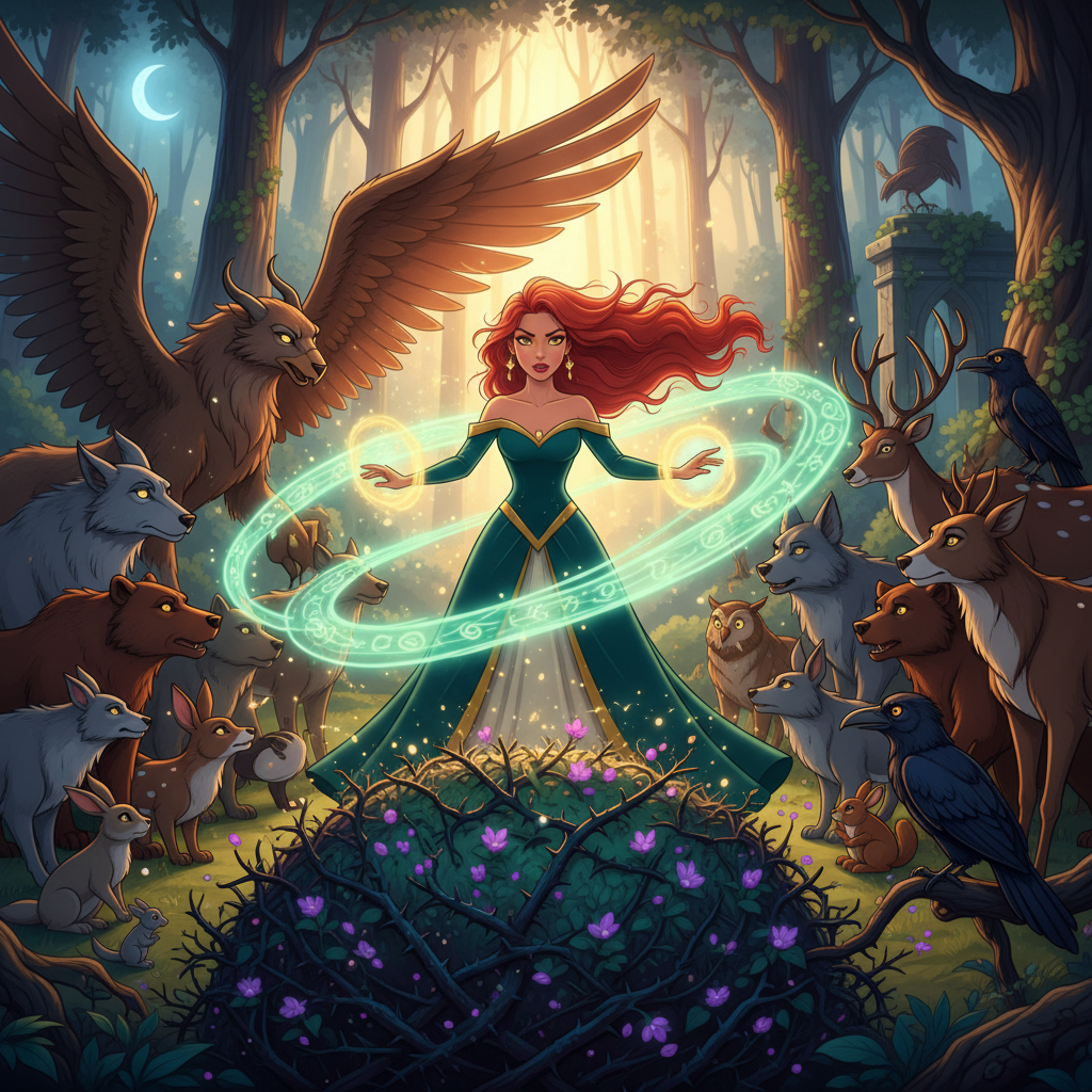 Desde ese día, la conexión de Estrel con el Bosque Susurrante se hizo aún más profunda. Se convirtió