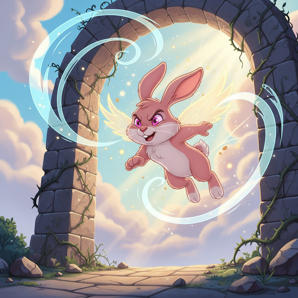 Un día, mientras volaba más alto de lo habitual, Lia divisó algo extraordinario: unas nubes con un t