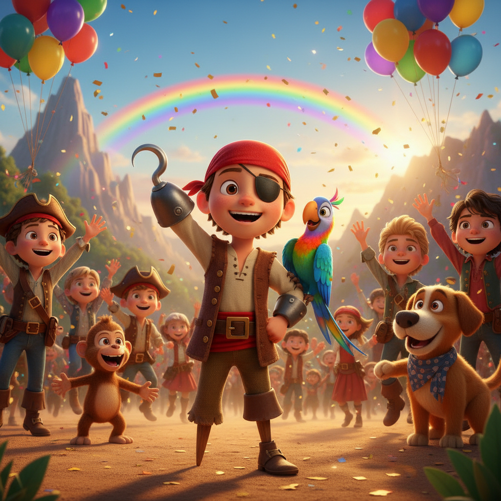 El plan de Tomi y los delfines dio resultado. Al escuchar los extraños ruidos acuáticos y ver las si