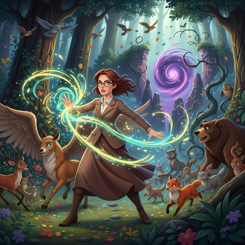 Un día, mientras paseaba, escuchó unos susurros preocupados provenientes de las ramas más altas de u