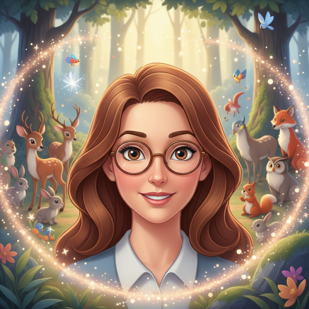 Aura era una maestra muy especial. Su cabello castaño caía en cascada sobre sus hombros, sus ojos ma